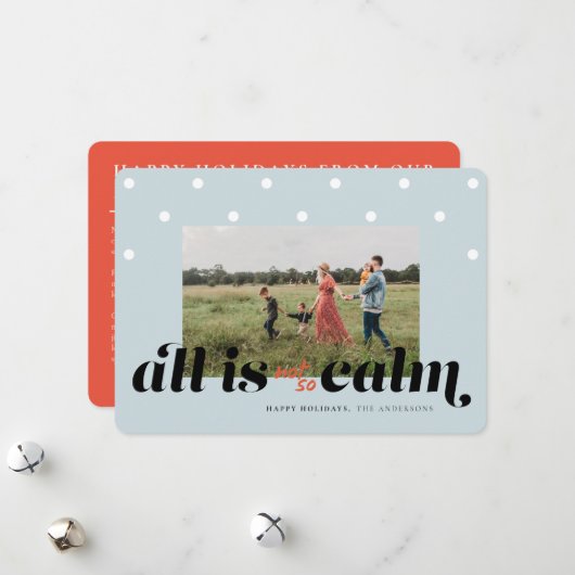 Funny Family-kerstkaart Feestdagenkaart (Voorkant / Achterkant in situ)