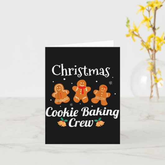 Funny Family Matching Christmas Tee Cookie Baking  Kaart (Gele Bloem)