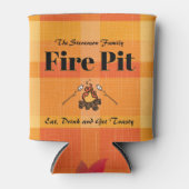 Funny Family Name Fire Pit Persoonlijk Blikjeskoeler (Voorkant)