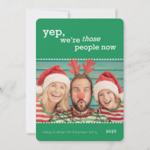 Funny Family Photo Christmas Card