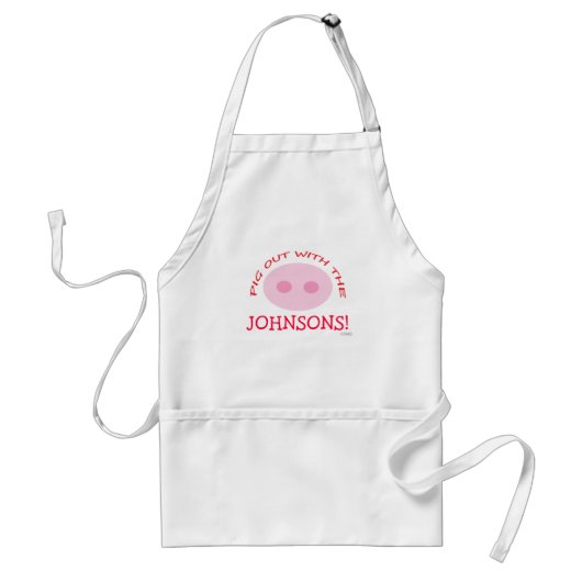 Funny Family Picnic Apron Standaard Schort (Voorkant)