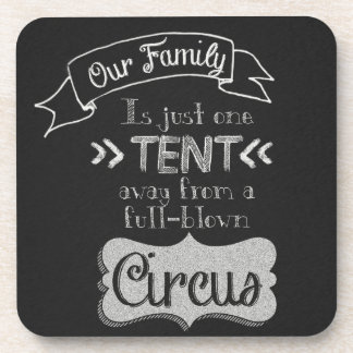 Funny Family Quote Chalkboard Art Onderzetter