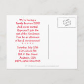 Funny Family Reunion BBQ Uitnodigingen (Achterkant)