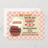 Funny Family Reunion Briefkaart Aankondiging ontwe (Voorkant / Achterkant)