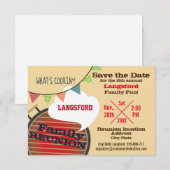 Funny Family Reunion design Save the Date (Voorkant / Achterkant)