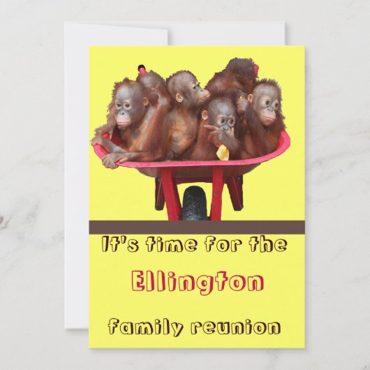 Funny Family Reunion Kaart (Voorkant)