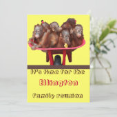 Funny Family Reunion Kaart (Staand voorkant)