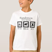 Funny Family Reunion Personalized Camping  T-shirt (Voorkant)