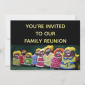 Funny Family Reunion Uitnodiging (Voorkant)