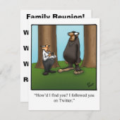 Funny Family Reunion-uitnodigingen Kaart (Voorkant / Achterkant)