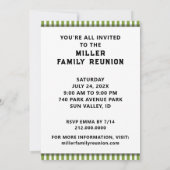 Funny Family Reunion-uitnodigingen Kaart (Achterkant)