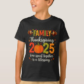 Funny Family Thanksgiving 2025 Shirt - Cute Pumpki (Voorkant)