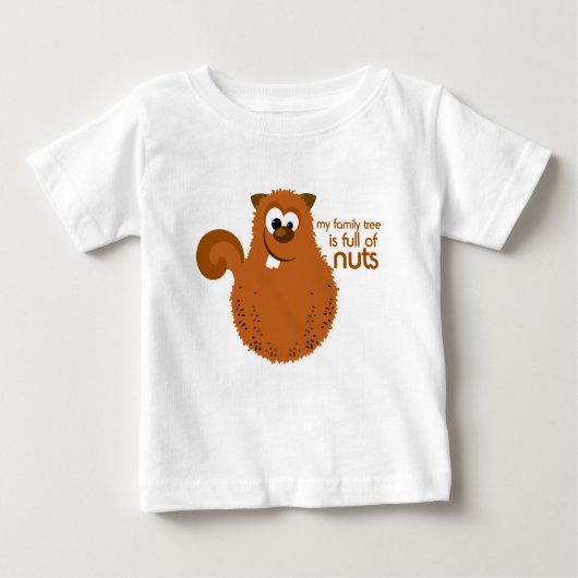 Funny Family Tree Baby T-shirt (Voorkant)