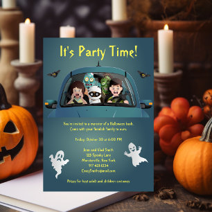 Funny Family Vacation Halloween Nightmare Invite