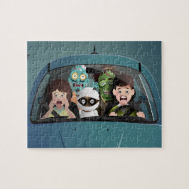 Funny Family Vacation Halloween Nightmare Legpuzzel