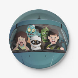 Funny Family Vacation Halloween Nightmare Papieren Bordje