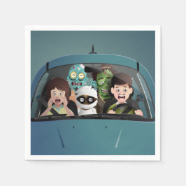 Funny Family Vacation Halloween Nightmare Servet