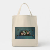 Funny Family Vacation Halloween Nightmare Tote Bag (Achterkant)