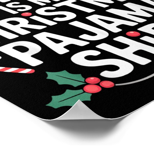 Funny Family Xmas Men Women Kids This Is My Christ Poster (Hoek)