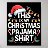 Funny Family Xmas Men Women Kids This Is My Christ Poster (Voorkant)