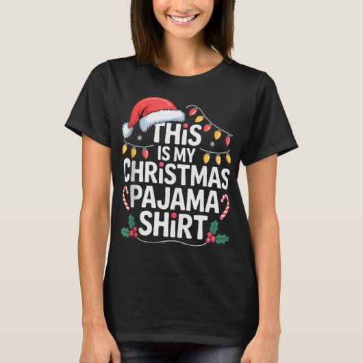 Funny Family Xmas Men Women Kids This Is My Christ T-shirt (Voorkant)