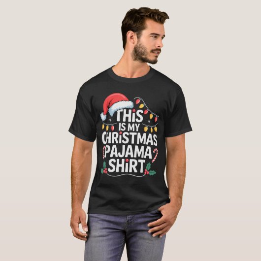 Funny Family Xmas Men Women Kids This Is My Christ T-shirt (Voorkant volledig)