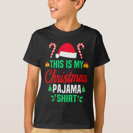 Funny Family Xmas Men Women Kids This Is My Christ T-shirt (Voorkant)