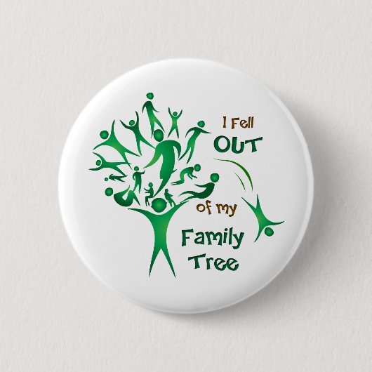 Funny FamilyTree Ronde Button 5,7 Cm (Voorkant)