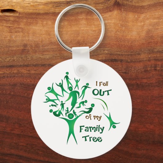 Funny FamilyTree Sleutelhanger (Voorkant)