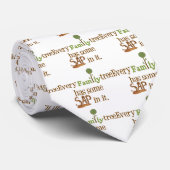 Funny FamilyTree Stropdas (Opgerold)