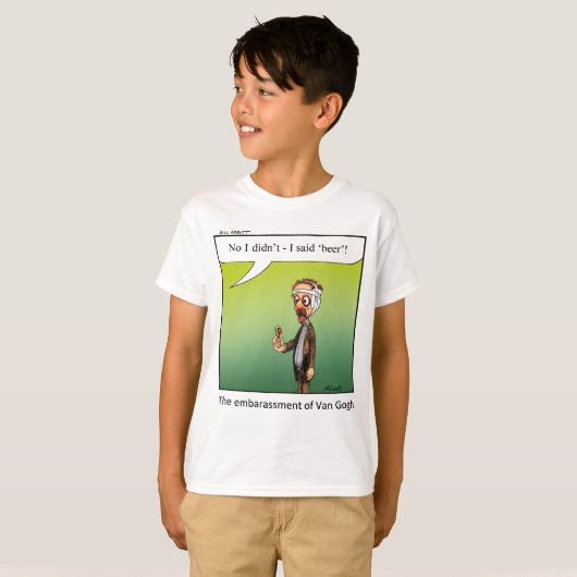 Funny Famous Artist Cartoon Gift! T-shirt (Voorkant volledig)