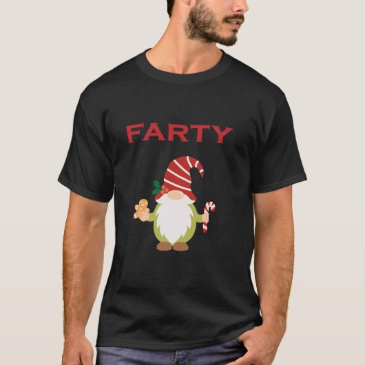 Funny Fancy Dress Party Farty Gnome  T-shirt (Voorkant)