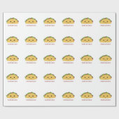 Funny Fantastaco Taco Pun Cute Kawaii Taco Cadeaupapier (Vlak)
