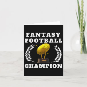 Funny Fantasy Football 2025 Champion Fantasy Voetb Kaart