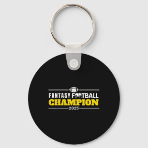 Funny Fantasy Football 2025 Champion Fantasy Voetb Sleutelhanger
