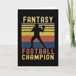 Funny Fantasy Football Champion Draft Kaart