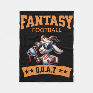 Funny Fantasy Football Champion Goat Fleece Deken