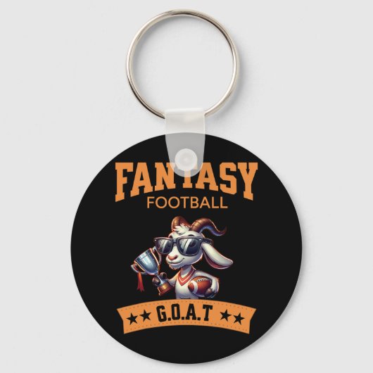 Funny Fantasy Football Champion Goat Sleutelhanger (Voorkant)
