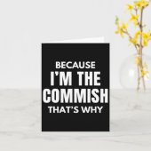 Funny Fantasy Football Commissioner omdat ik Th Kaart (Gele Bloem)