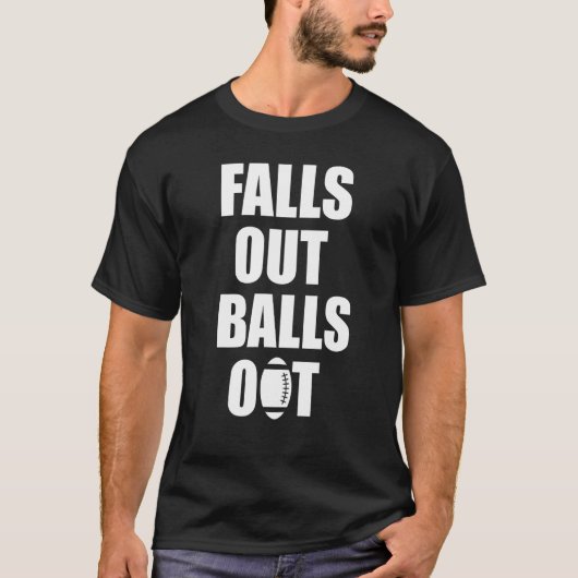 Funny Fantasy Football Draft Shirt Herfst Out Ball (Voorkant)