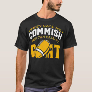 Funny Fantasy Football Goat Champion Mannen Vrouwe T-shirt