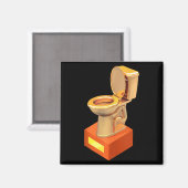 Funny Fantasy Football Loser Toilet  Magneet (Voorkant / Achterkant)