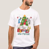 Funny Faring kerstkleppen T-shirt (Voorkant)