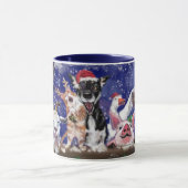 Funny Farm Animals Kerst Koffie Mok (Midden)