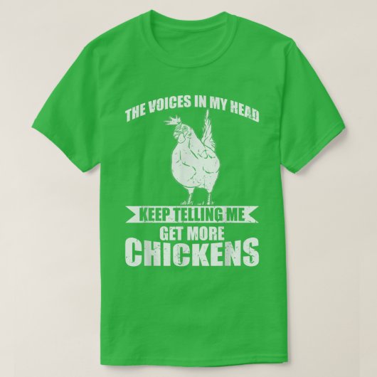 Funny Farmer Animal krijgt meer kippen T-shirt (Design voorkant)