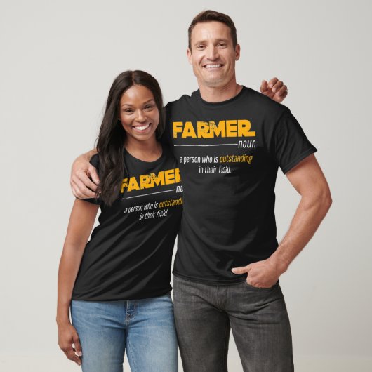 Funny Farmer Definition Farmer T-shirt (Unisex)