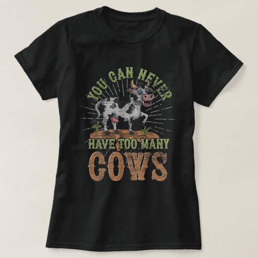 Funny Farmer Farm Animal Lover Cow Lrbva Per T-shirt (Design voorkant)