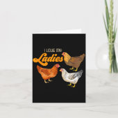 Funny Farmer Gift - I Love My Ladies Chicken  Kaart (Voorkant)