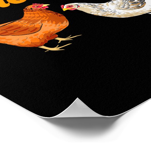 Funny Farmer Gift - I Love My Ladies Chicken  Poster (Hoek)