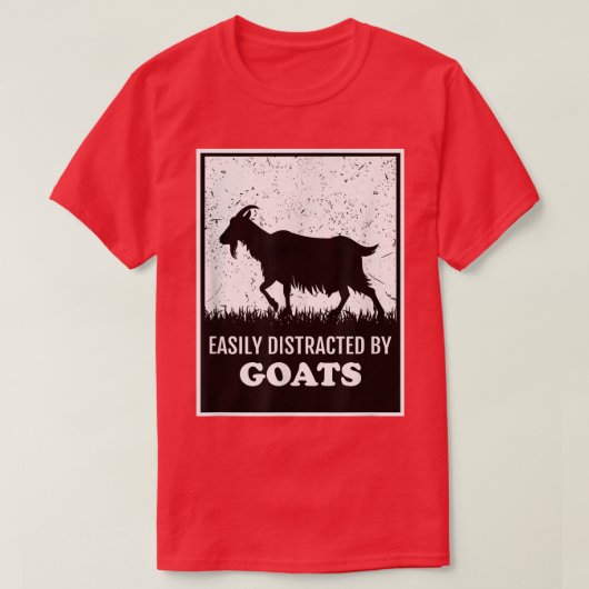 Funny Farmer Goat Lover gemakkelijk verstoord door T-shirt (Design voorkant)